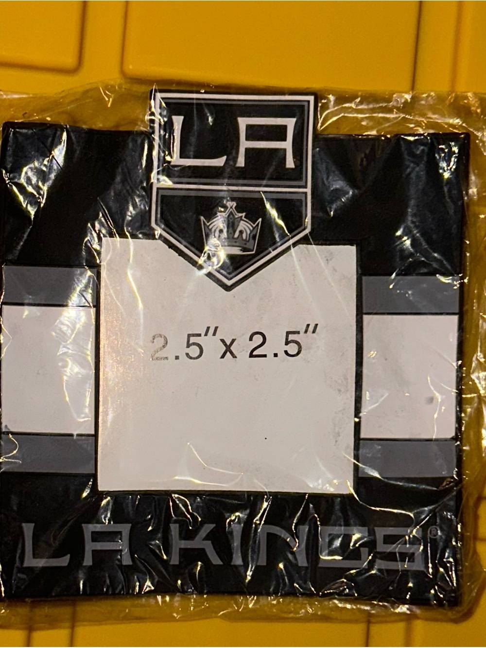 LA Kings 2.5" x 2.5" Photo Frame - Black & Silver